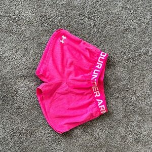 Under Armour Girl’s Vibrant Pink Athletic Shorts